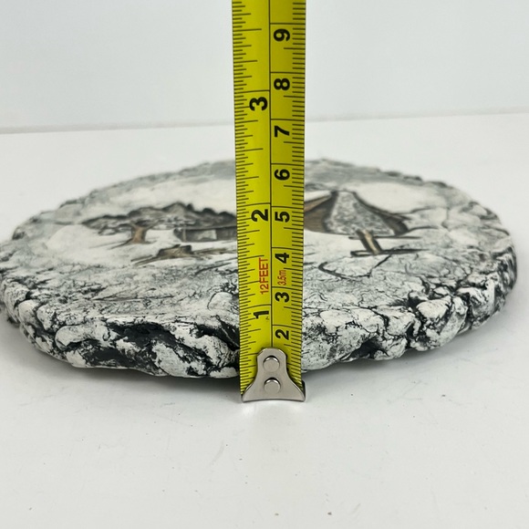 Shapes of Clay Mt St Helens Ash Cabin Plaque Art Wall Hanging Decor Signed Stan - Picture 5 of 9